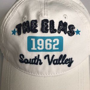 Sz 6-8y White Embroidered Baseball Hat